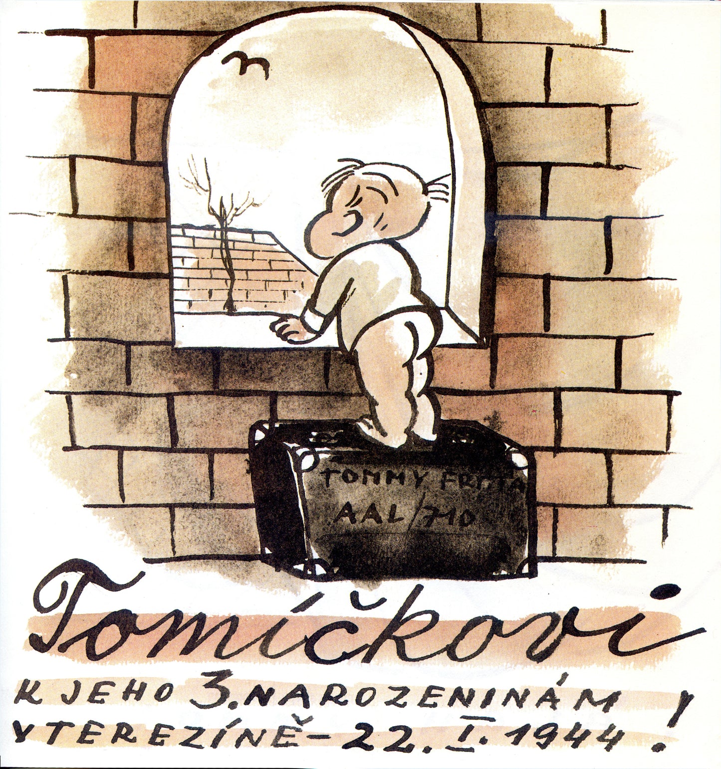 תומי: לתומי ליום ההולדת השלישי בטרזין, 22 בינואר 1944