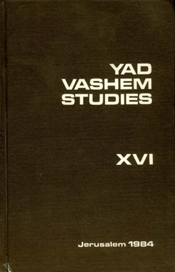 Picture of Yad Vashem Studies: Volume XVI