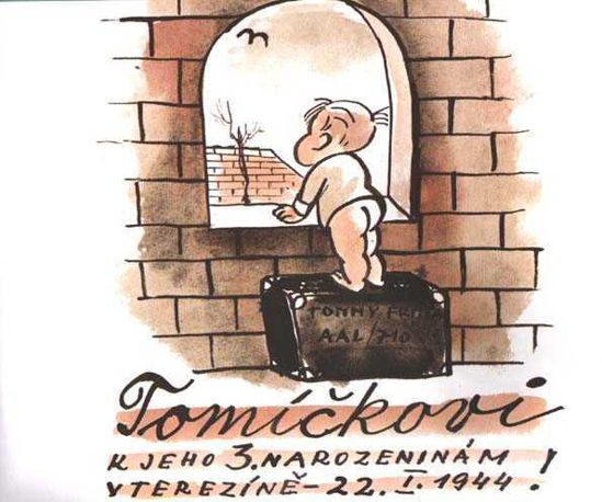 Picture of Tommy: To Tommy, for his Third Birthday in Theresienstadt, 22 January 1944