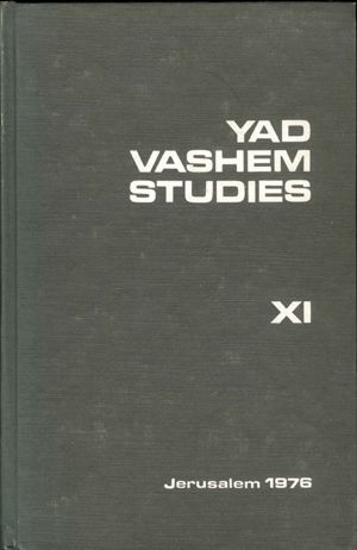 תמונה של Yad Vashem Studies: Volume XI