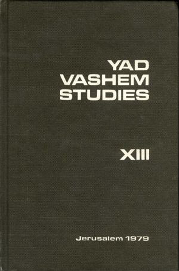 Picture of Yad Vashem Studies: Volume XIII