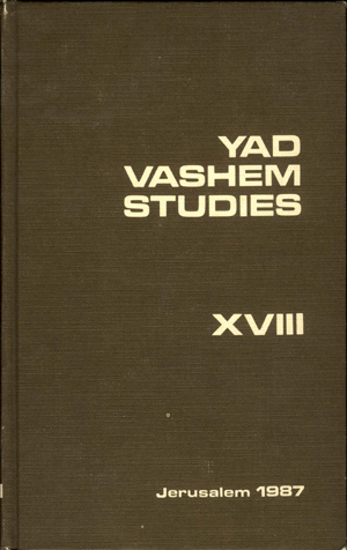 תמונה של Yad Vashem Studies: Volume XVIII