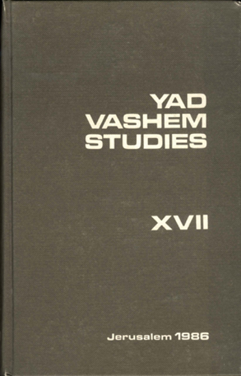 Picture of Yad Vashem Studies: Volume XVII