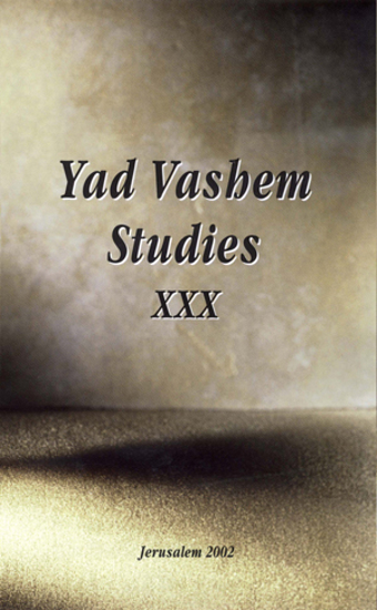 תמונה של Yad Vashem Studies: Volume XXX