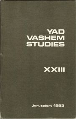תמונה של Yad Vashem Studies: Volume XXIII