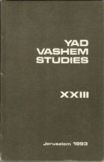 Picture of Yad Vashem Studies: Volume XXIII