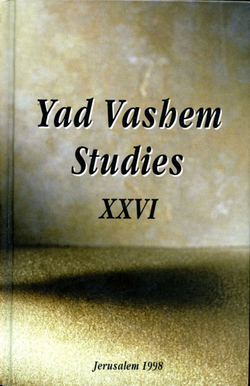 Picture of Beneficiaries of Aryanization in Yad Vashem Studies, Volume XXVI